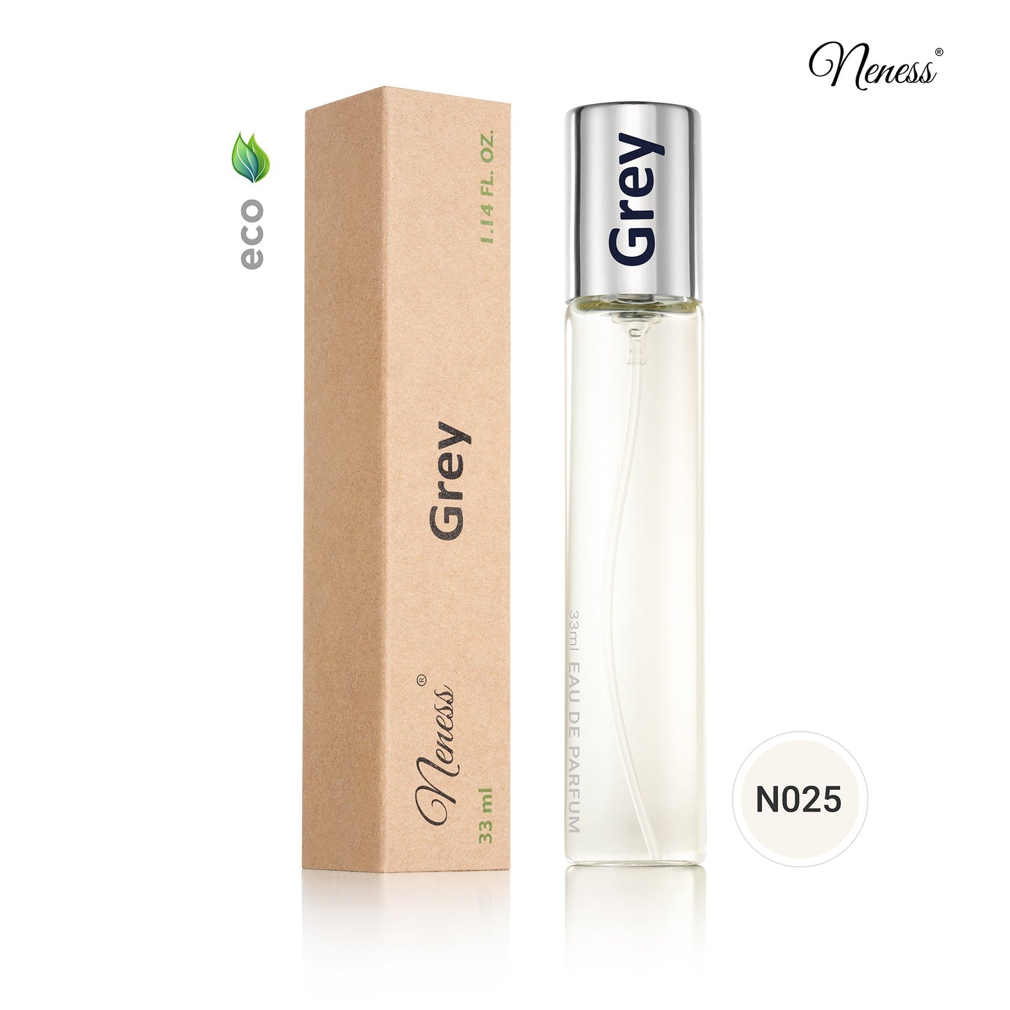 N025. Neness Grey - 33 ml - Parfums voor mannen
